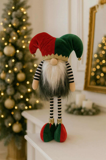 Veľký stojací vianočný škriatok 42cm