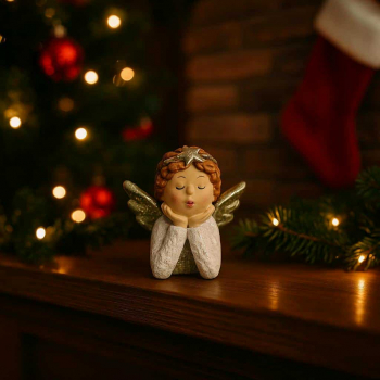 Anjel biely s hviezdou na čele 7cm