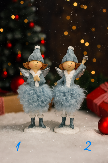 Modrý vianočný anjelik  20cm