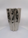 Luxusná strieborná kovová váza 29cm