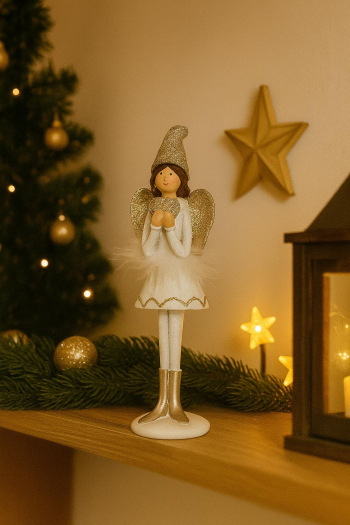 Vianočný anjel s trblietkami