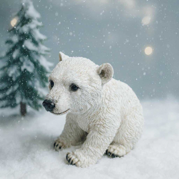 Biely medveď 13,5cm