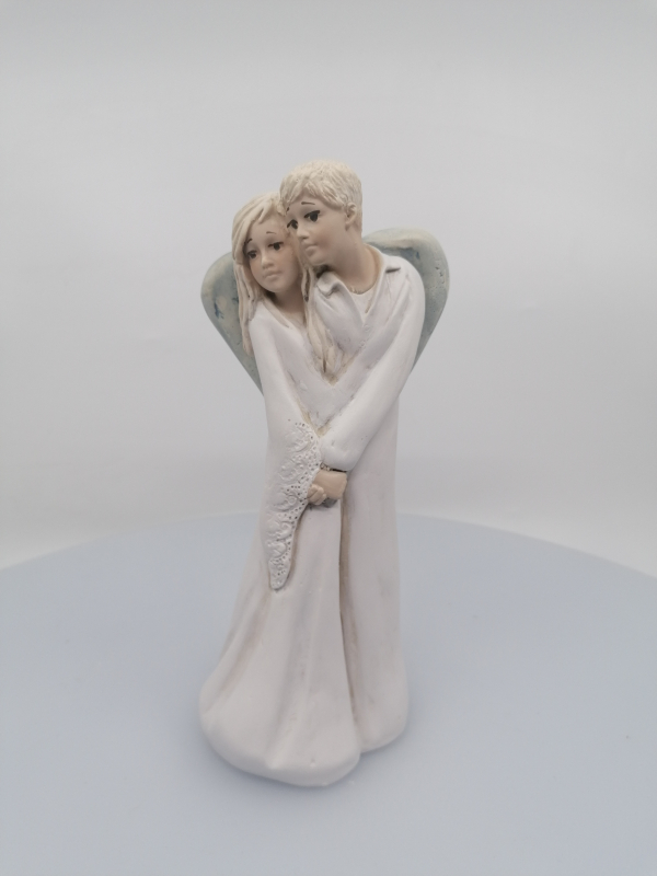 Sadrový anjelský pár, 20x8x7cm
