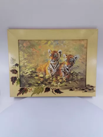 Maľované tygre, detský obraz, 34x44cm