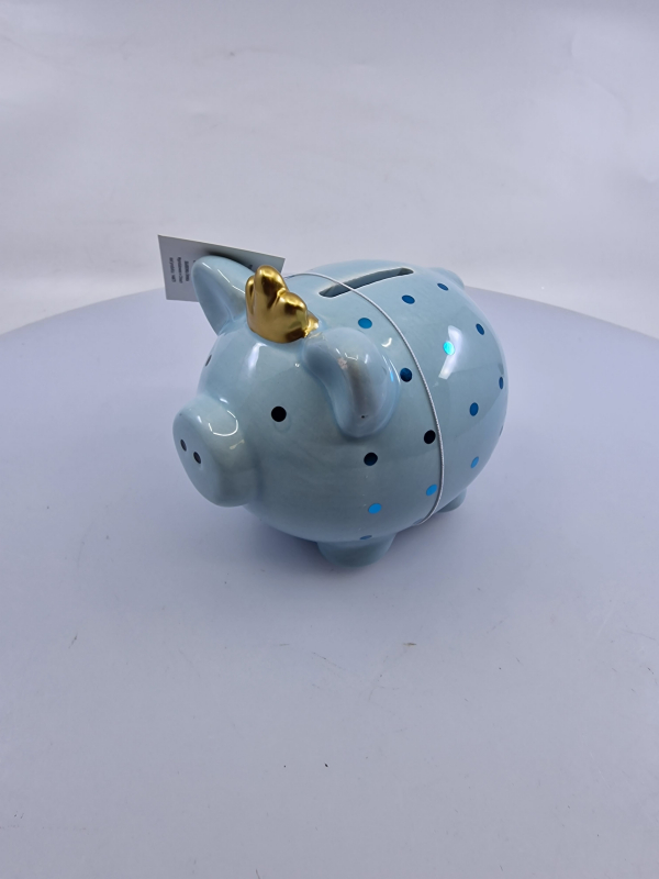 Pokladnička, prasiatko, modré