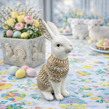 Veľkonočná zajačica, svetlohnedá, 22x7x12 cm