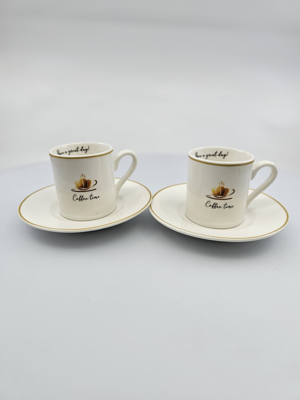 Porcelánové espresso šálky COFFE TIME