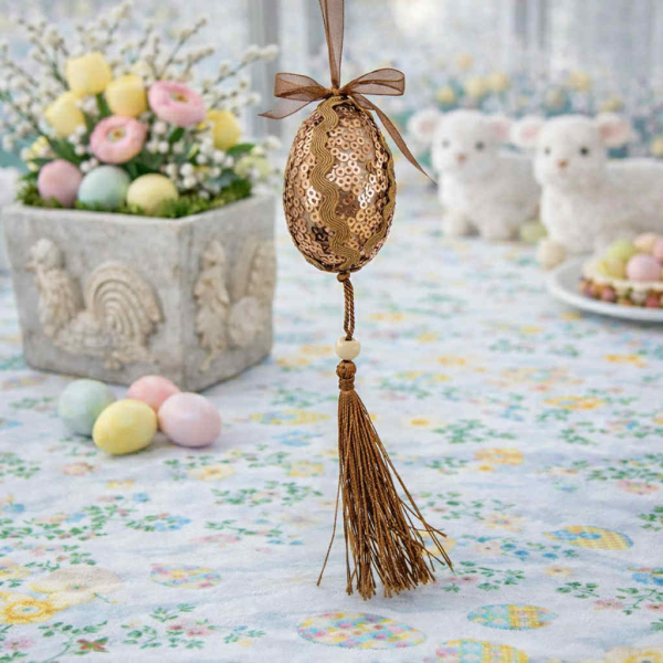 Veľkonočné dekoračné vajíčko, tmavé