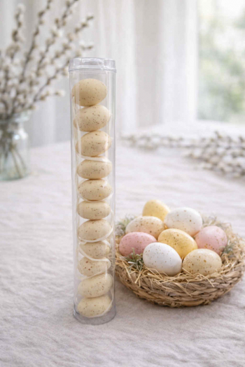 Veľkonočné vajíčka, krémové, 12 ks v balení