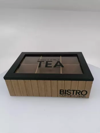 Krabička na čaj, BISTRO TEA, 16x24x7,5cm