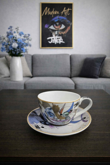 JUMBO šálka s podšálkou,  Loui Jover