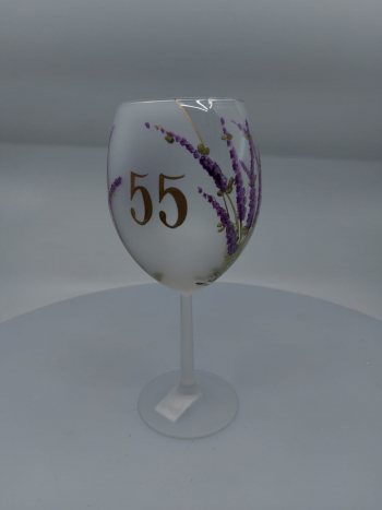 Jubilejný pohár, sklenený, 55 rokov