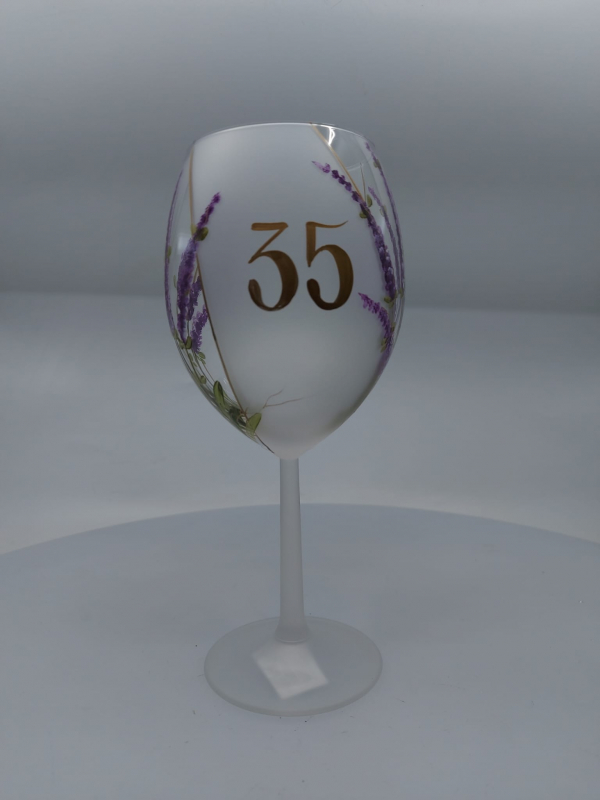 Jubilejný pohár, sklenený, 35 rokov