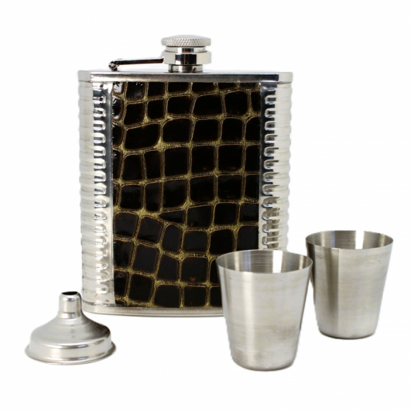 Ploskačka s pohárikmi, tmavá