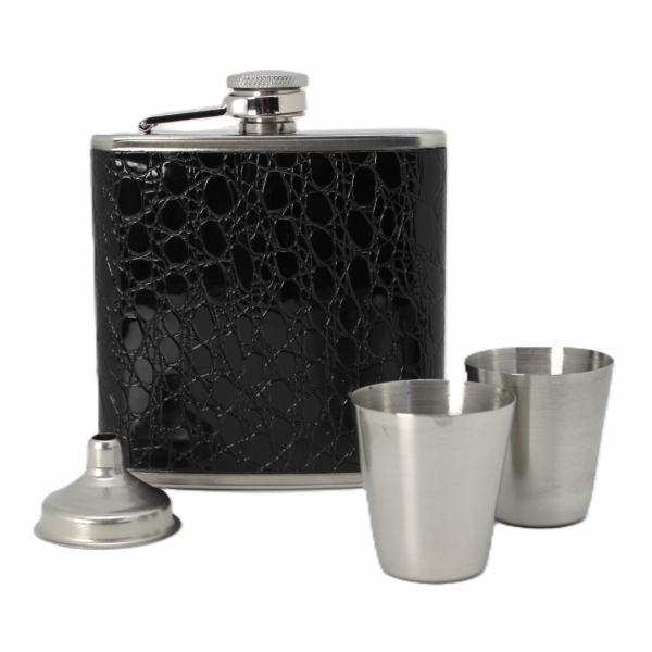 Ploskačka s pohárikmi, čierna