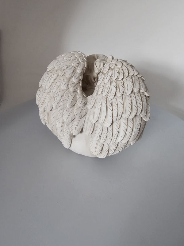 Anjel, sediaci, 17x19x13 cm