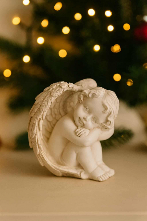 Anjel, sediaci, 17x19x13 cm