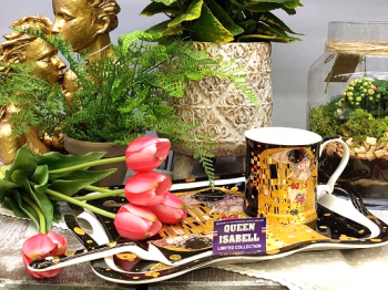 Tácka s lopatkou, G. Klimt, tmavohnedá