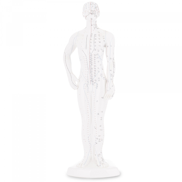 Socha, človek, biela, 54x16x12 cm