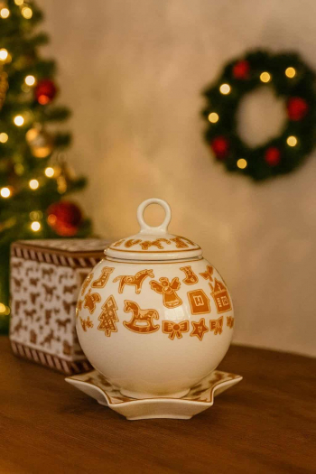 Nádoba na sušienky, GINGERBREAD, svetlo-oranžový