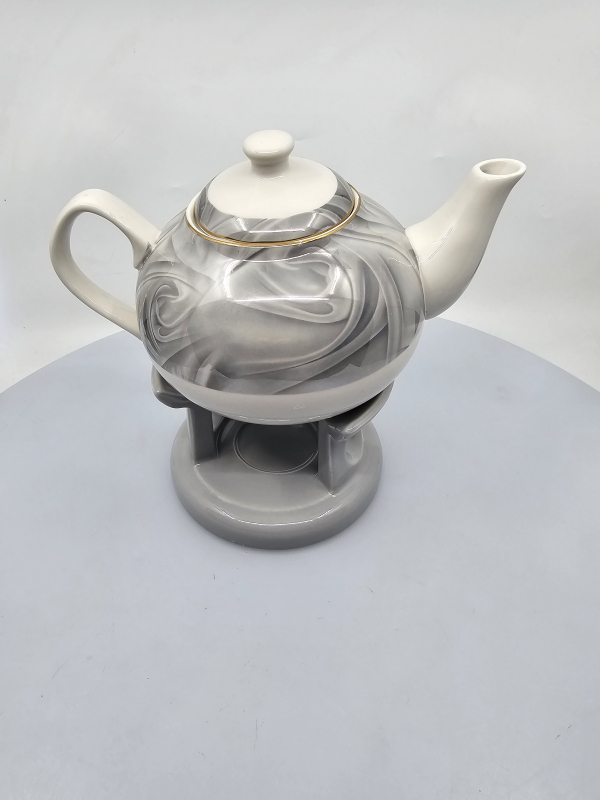 Porcelánový čajník, tmavý, 1000 ml