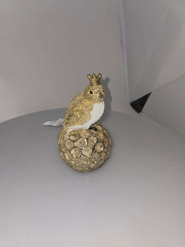 Figúrka vtáčik, svetlá, 16 cm