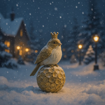 Figúrka vtáčik, svetlá, 16 cm