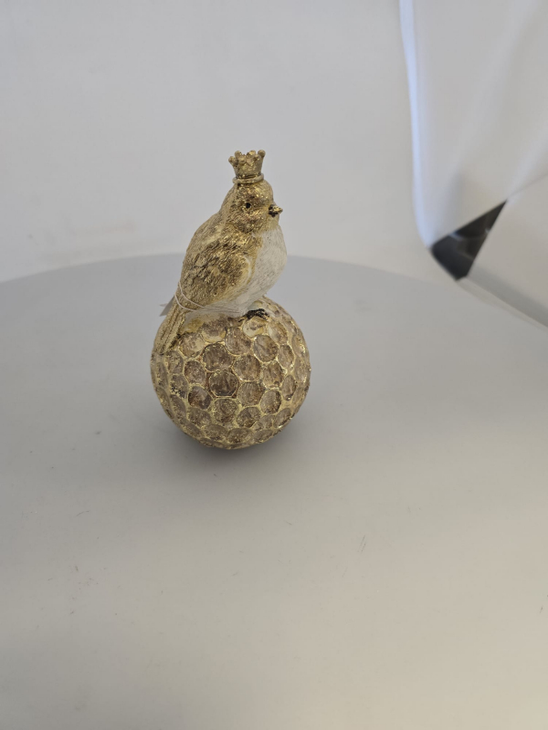 Figúrka vtáčik, svetlá, 13 cm