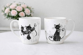 Sada 2 hrnčekov mačky, CAT WORLD, 400 ml