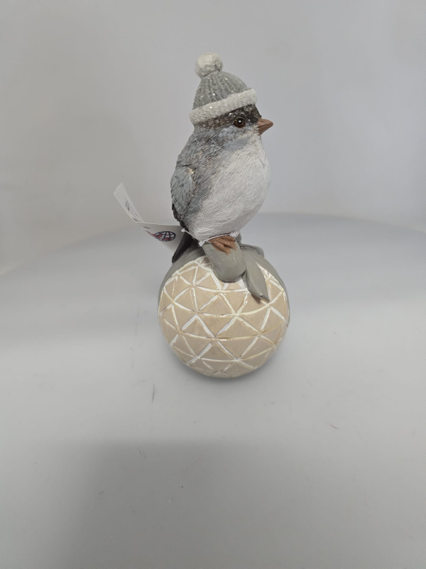 Vianočná dekoračná figúrka, vtáčik, 16x8x7,5 cm