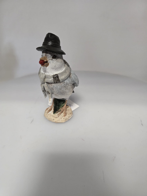 Vianočná dekoračná figúrka, vtáčik, 14x7,5x11 cm
