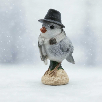 Vianočná dekoračná figúrka, vtáčik, 14x7,5x11 cm