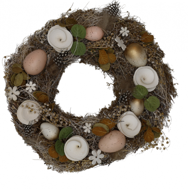 Veľkonočný veniec s vajíčkami, 33x8 cm