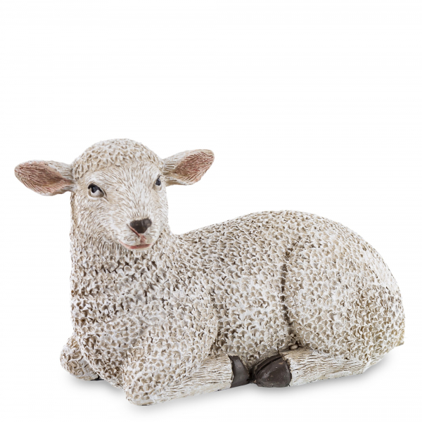 Figúrka ovečka, bielohnedá, 8x13x6 cm