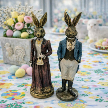 Figúrky zajace, 2 ks v sade