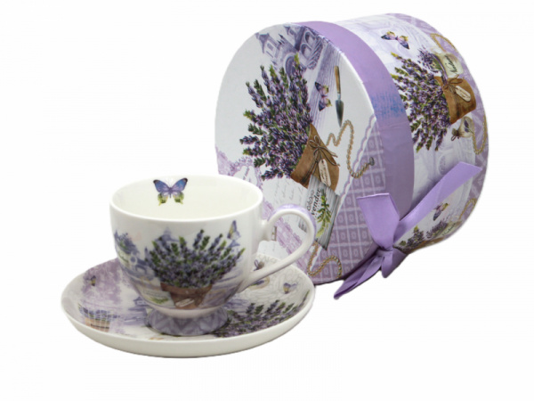 Šálka s podšálkou, LAVANDA