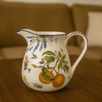 Džbán, dekorovaný, svetlý