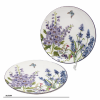 Porcelánové taniere, dekorované, svetlé, kvetinové, 2 ks v balení