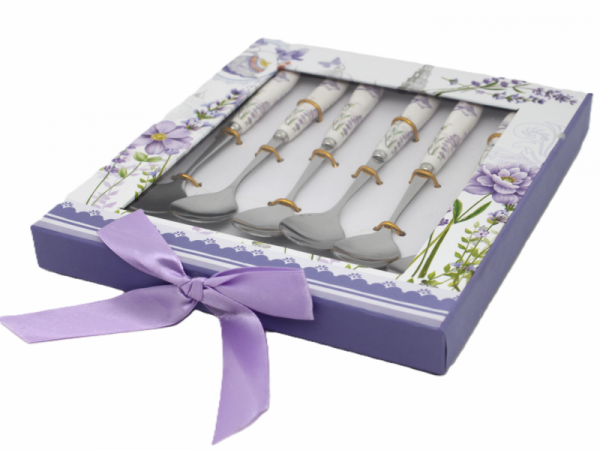 Sada lyžičiek do kávy, LAVANDER, 6 ks 