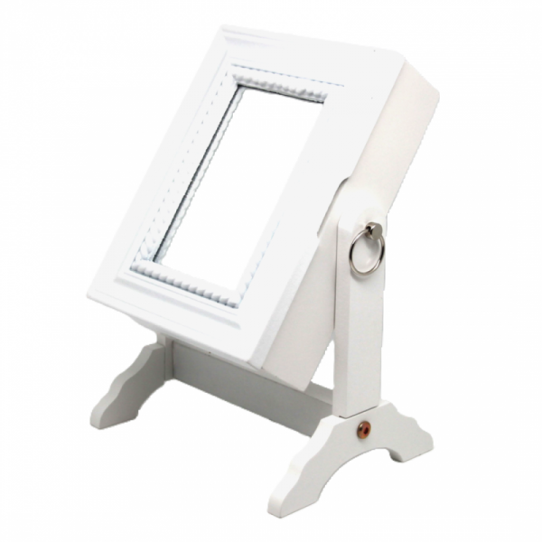 Skrinka na kľúče so zrkadielkom, biele