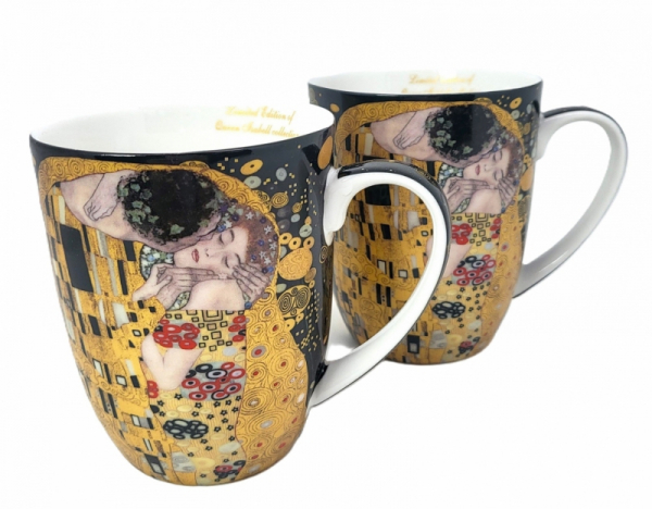Sada dvoch hrnčekov, G. Klimt, bozk
