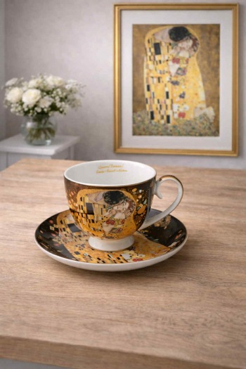 Šálka s podšálkou, G. Klimt, THE KISS, 250 ml
