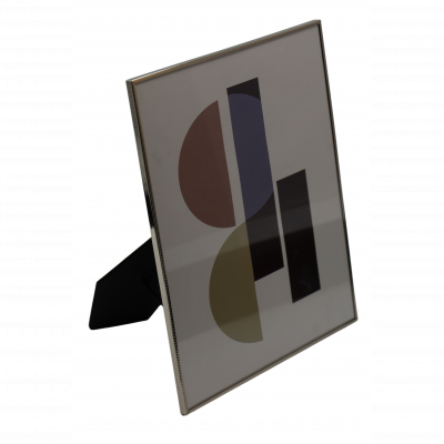 Fotorám, strieborný, veľký, 20,5x25,5x0,6 cm