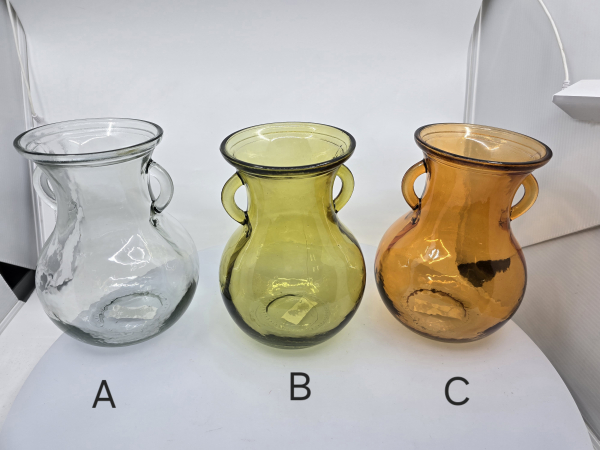 Sklenená váza, 20 cm