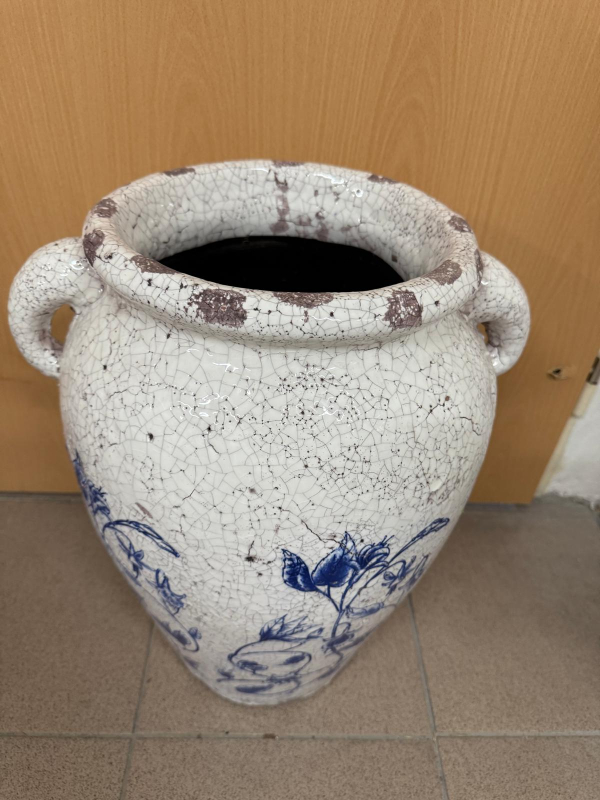 Keramická, dekorovaná váza, 50x30 cm