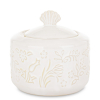 Cukornička, porcelánová, krémová, 10x11x10 cm