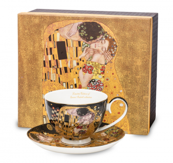 Šálka s podšálkou, Klimt, bozk