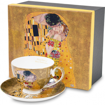 Šálka s podšálkou, Klimt, bozk