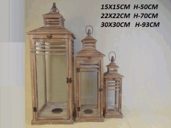 Sada lampášov, svetlohnedá, 3 ks v sade