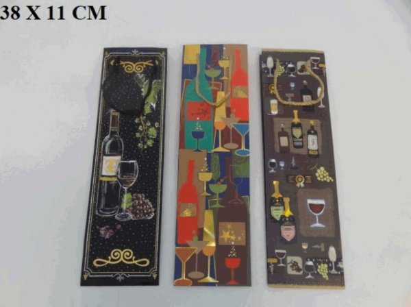 Ozdobné darčekové tašky na víno, 12 ks v balení